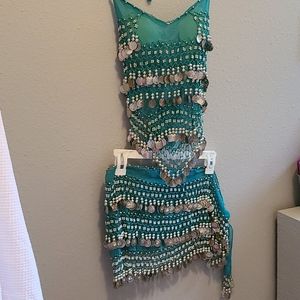 Bangled top and skirt